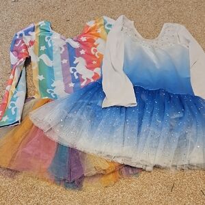Amazon Essentials Blue Dance Costume with Tulle Skirt